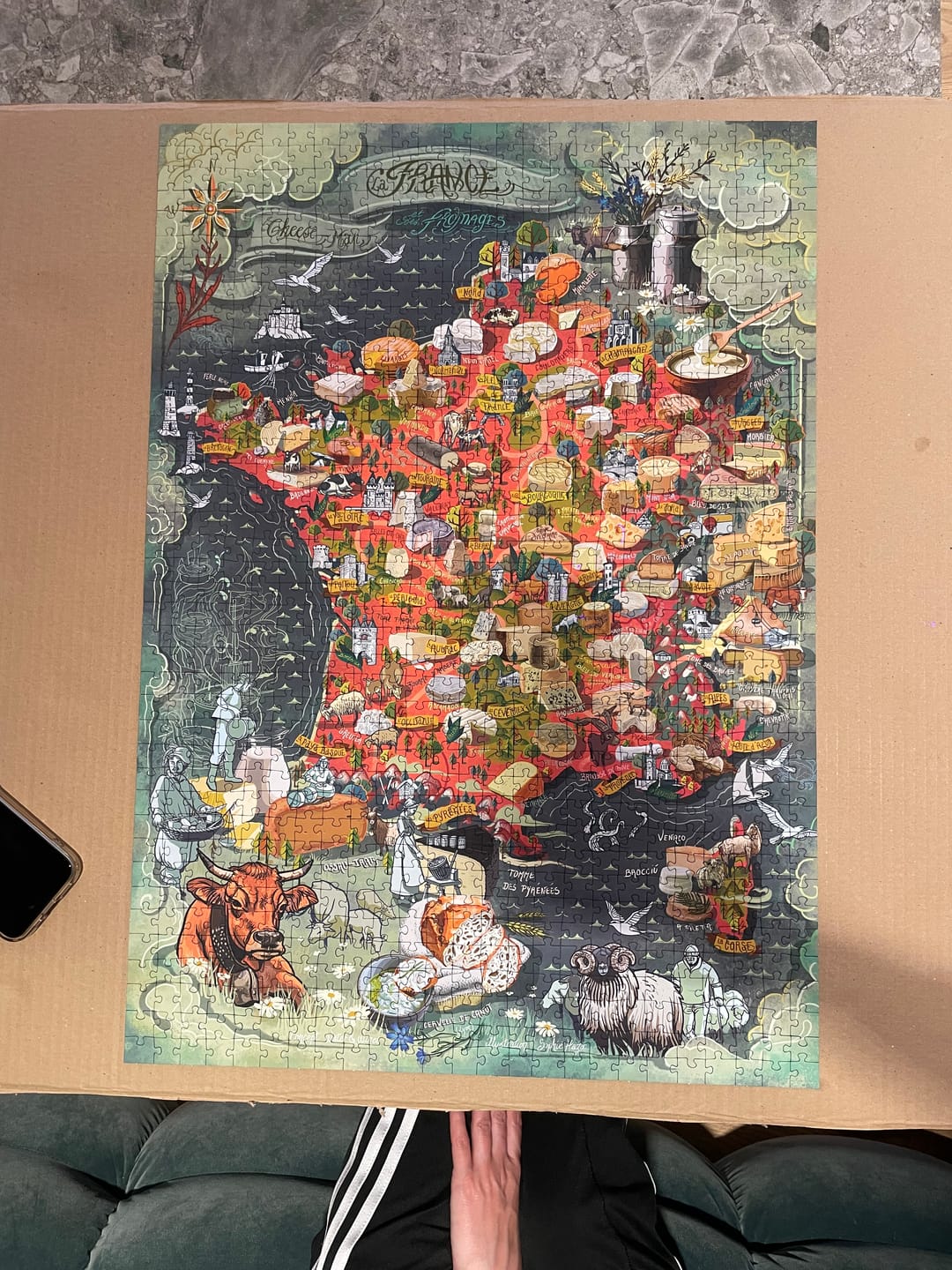 Customer photo review of Cheese Puzzle - France