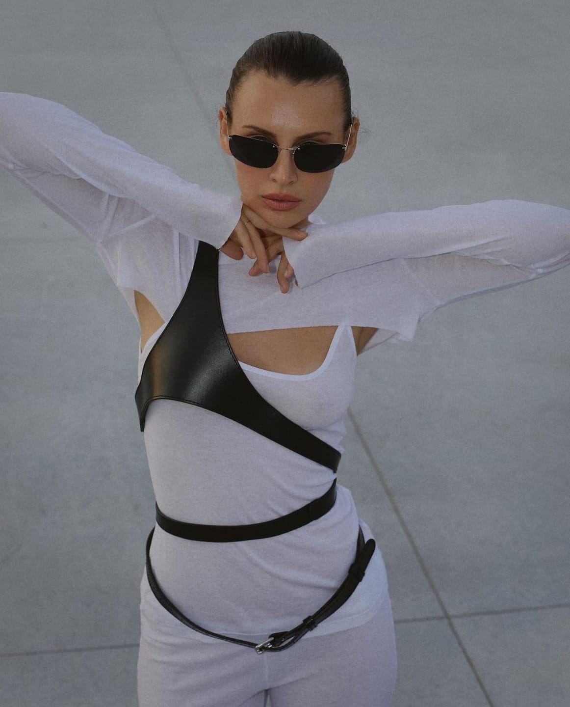 Customer photo review of Leather Harness with Shoulder Strap LIGNE