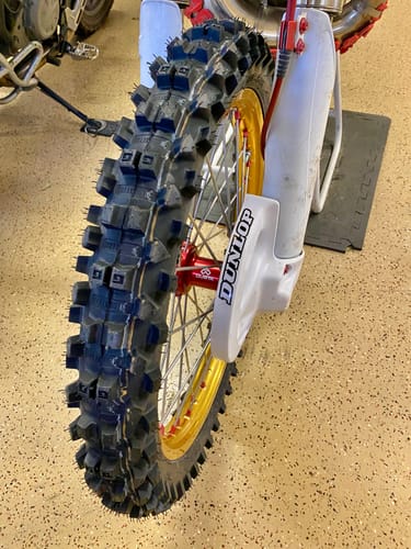 Customer photo review of Goldentyre GT216AA Front Tires - Fatty, Chubby, & Razor Blade Enduro / Offroad Tires