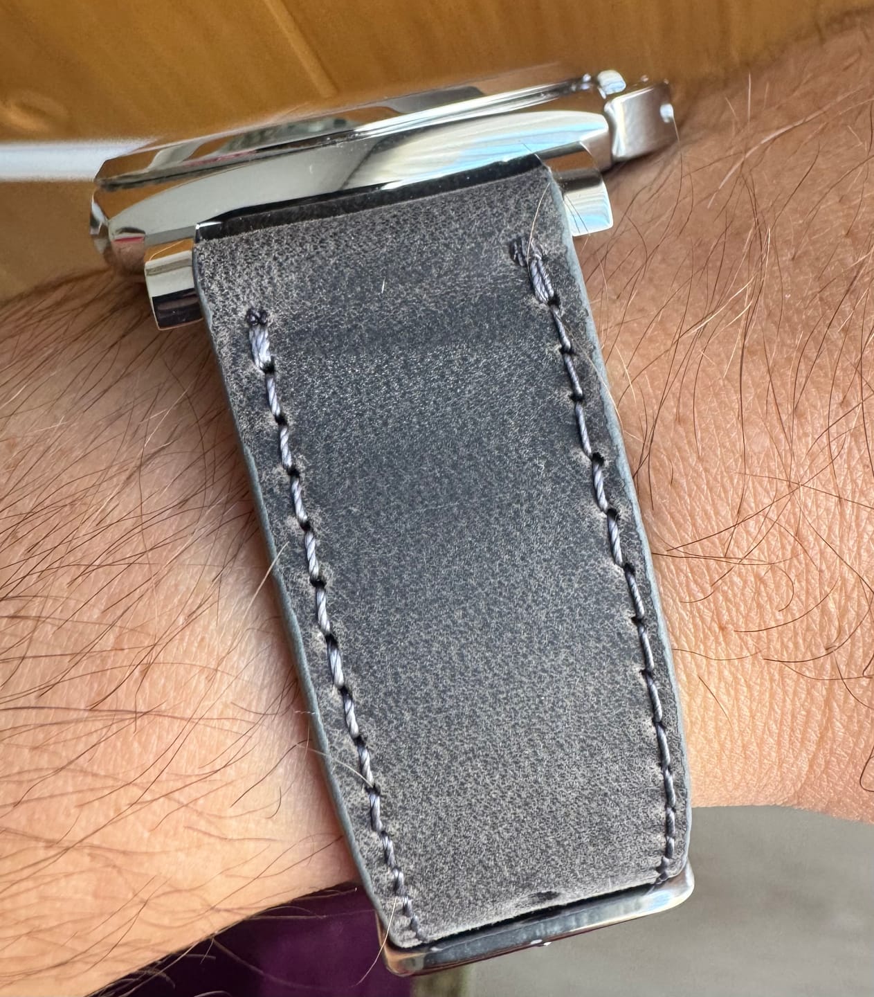 Customer photo review of 18 20 22 24 mm Deri Kordon Saat Kayışı Gri - Crazy