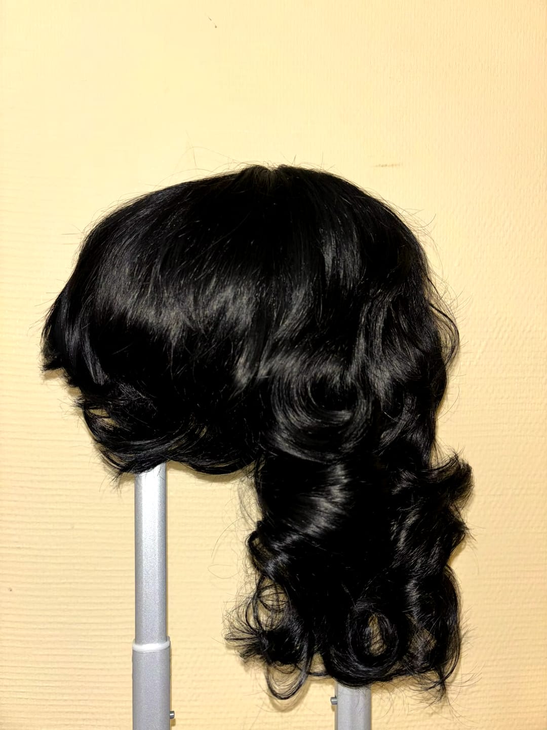 Customer photo review of Luvwin Pixie Cut Wigs Glueless Mullet Wigs With Bangs For Black Women