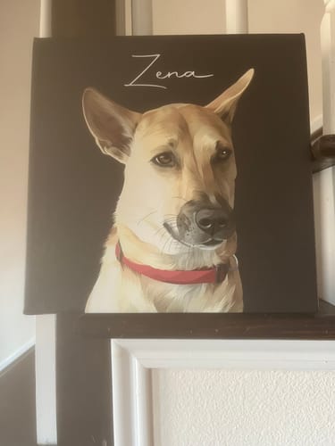 Customer photo review of Pet Art Canvas Wrap
