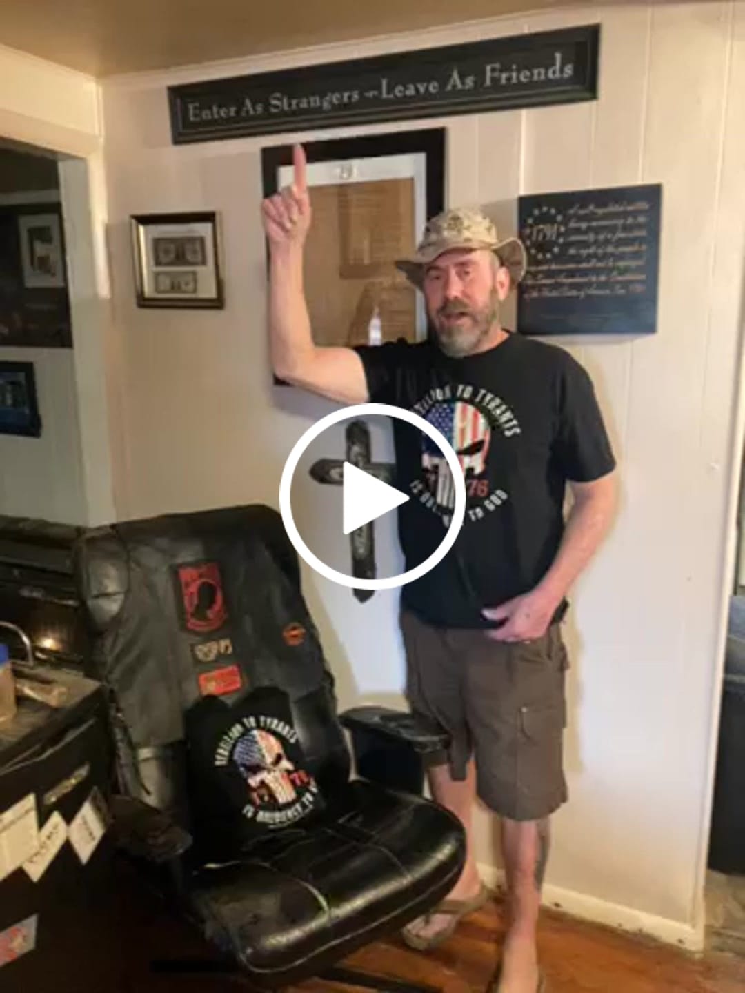 Customer video review of Rebellion To Tyrants T-Shirt