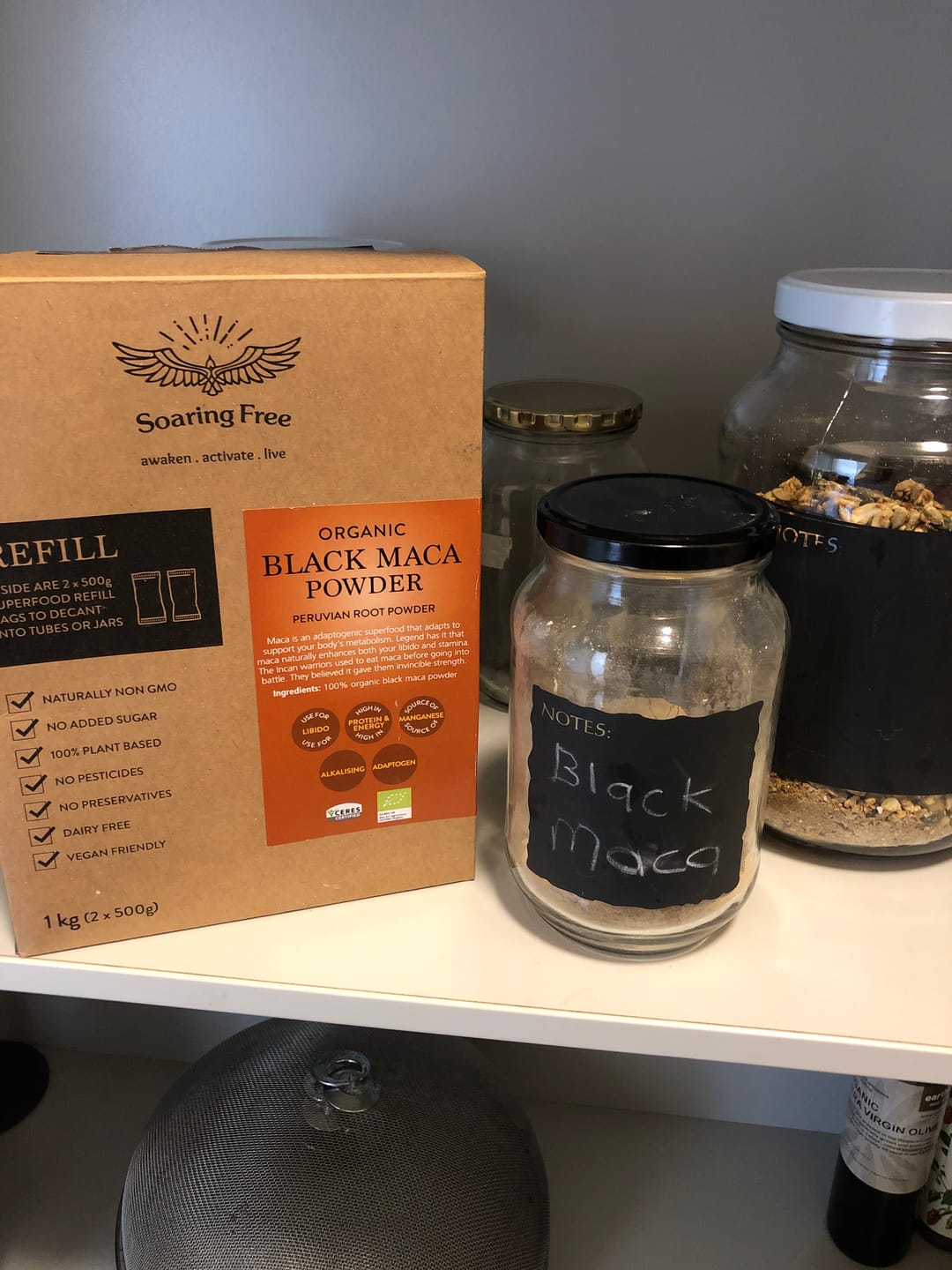 Customer photo review of Organic Black Maca Powder