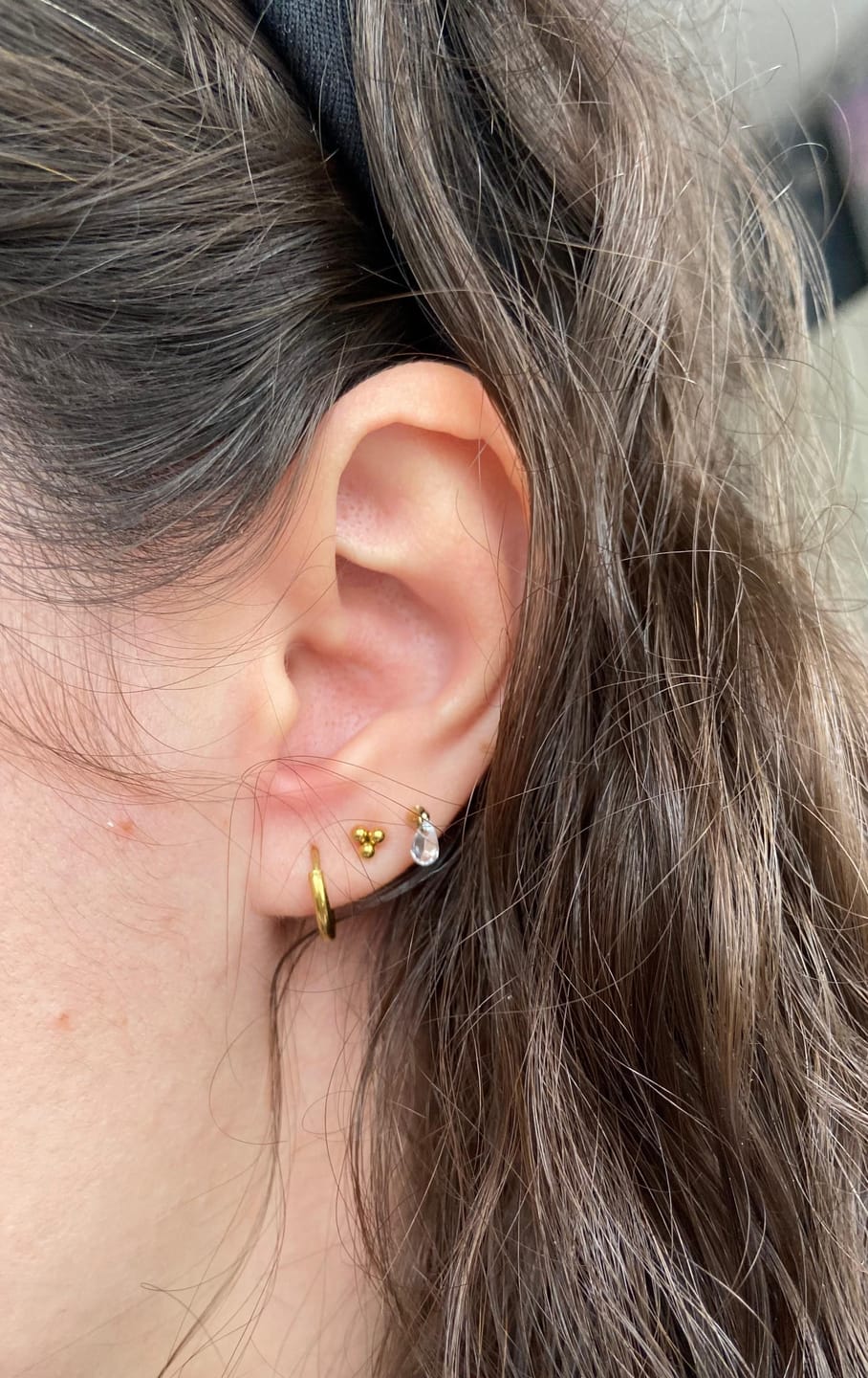 Customer photo review of Zoey Piercing | Titan