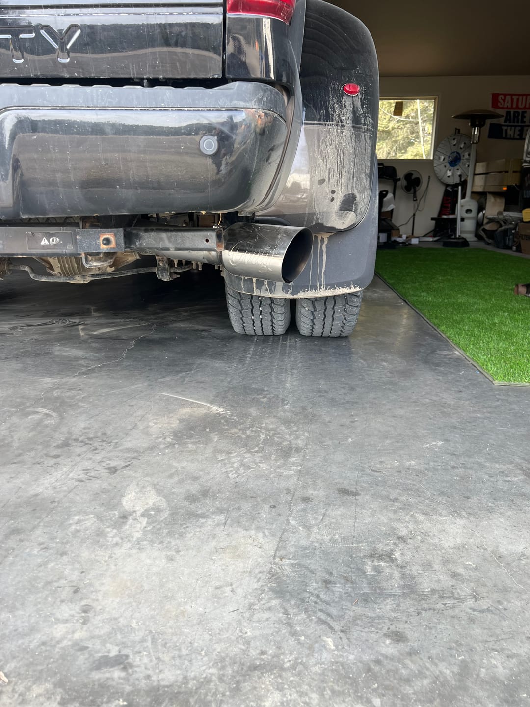 Customer photo review of Universal 4 to 6" Dirty Stainless Exhaust Tip (DDC-EXH-A055)