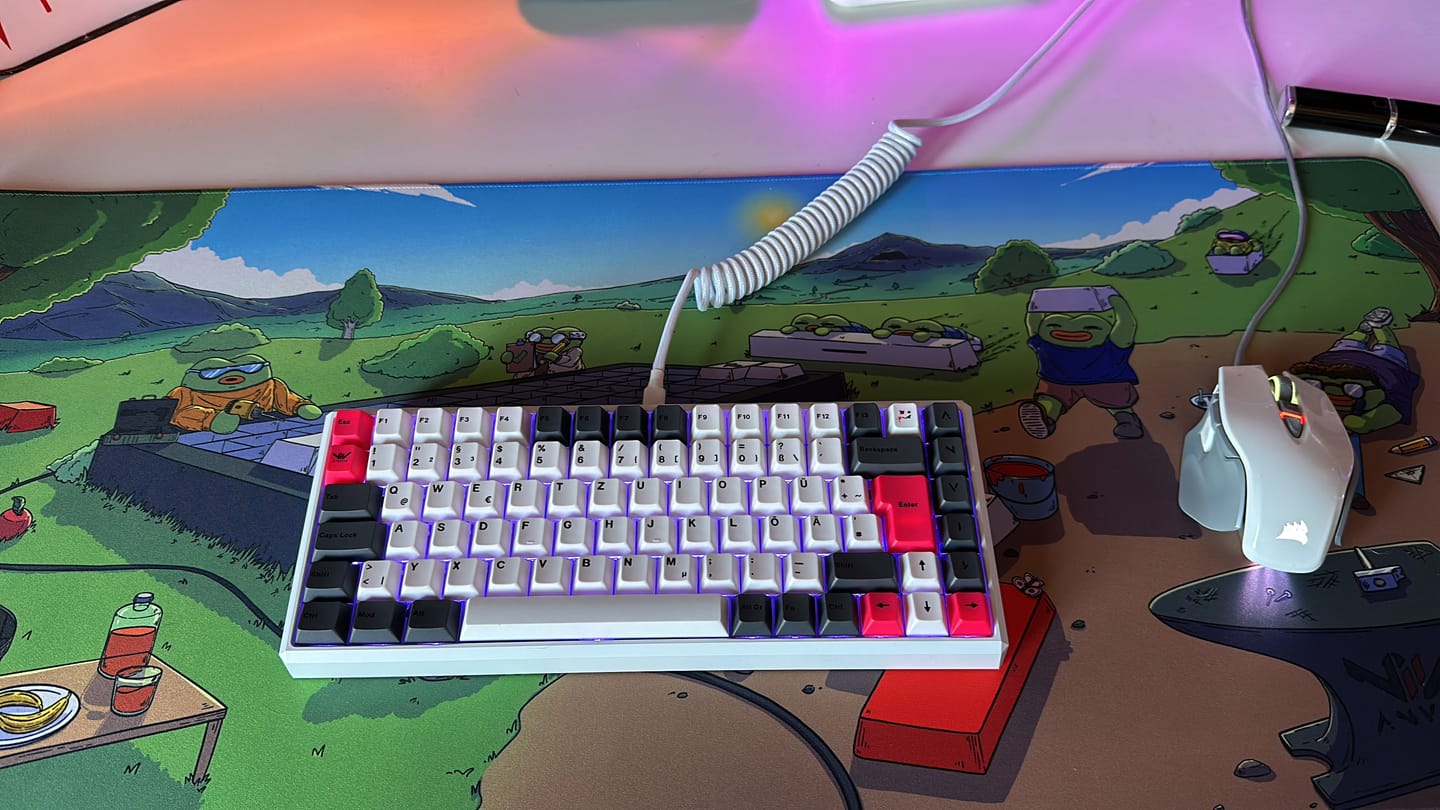 Customer photo review of Deskmat Tinkerworld