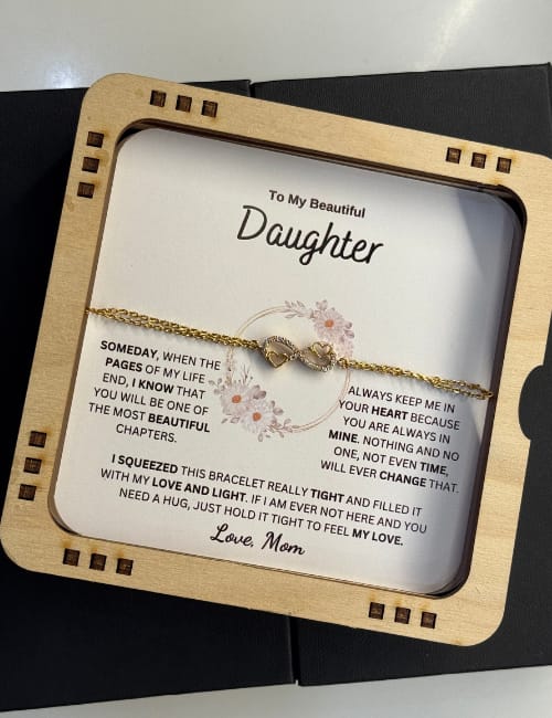 Customer photo review of My Beautiful Daughter " Always Keep Me in Your Heart " Love Mom