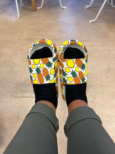 Customer photo review of HappyFlops Limited Editions