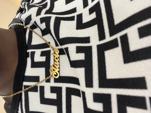 Customer photo review of Personalized Name Necklace