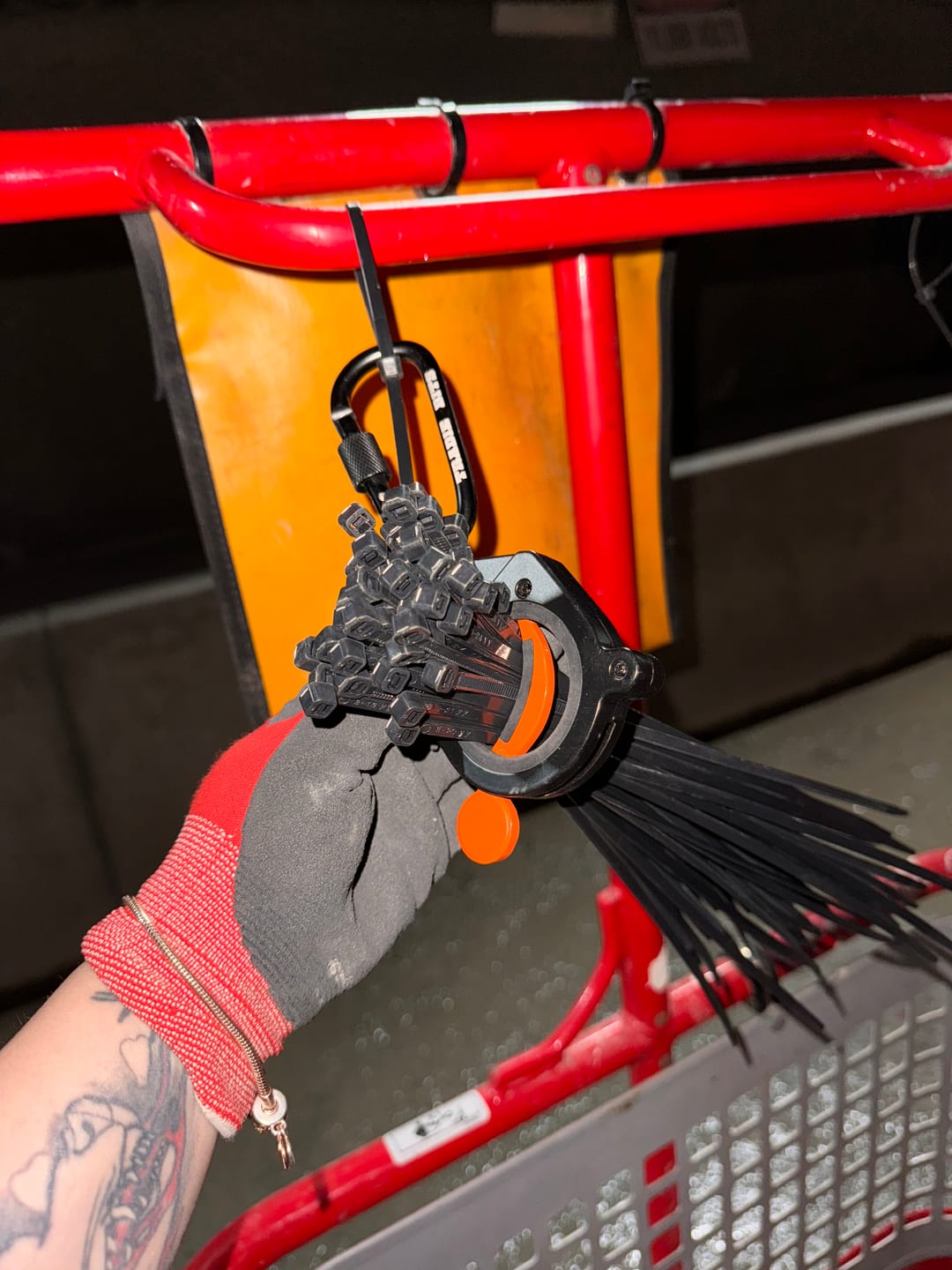Customer photo review of Aluminium Cable Tie Holder