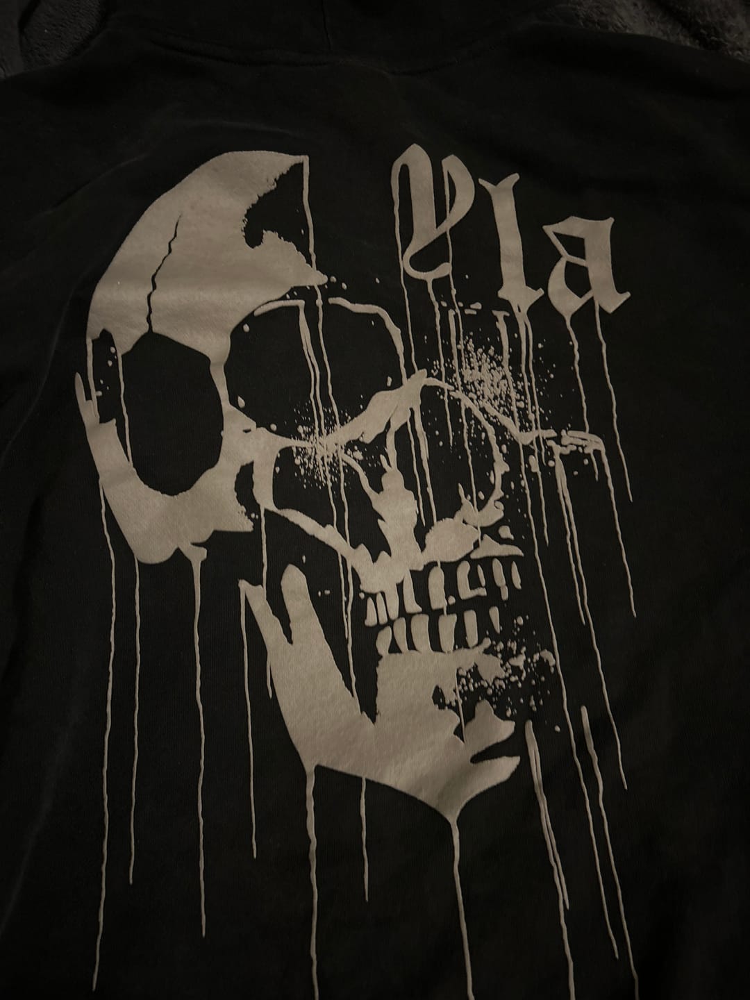 Customer photo review of 551 - Drippy Skull Hoodie