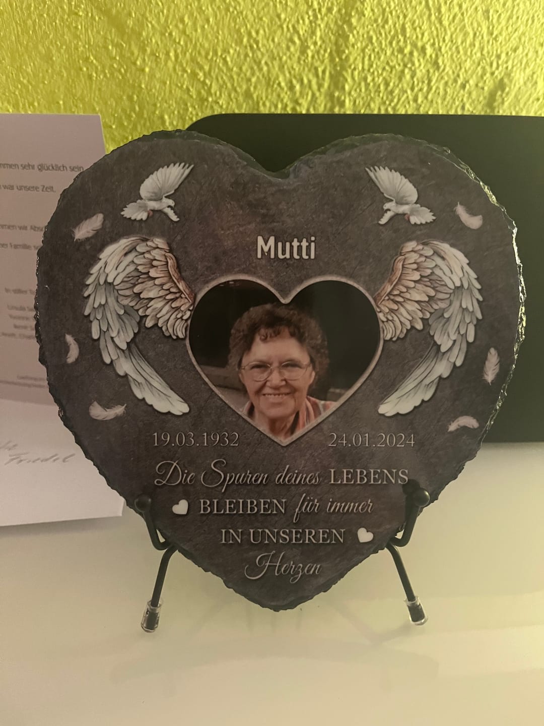 Customer photo review of Für immer - Individuelles Schieferherz