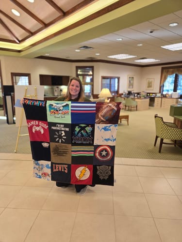 Customer photo review of Project Repat T-Shirt Quilt