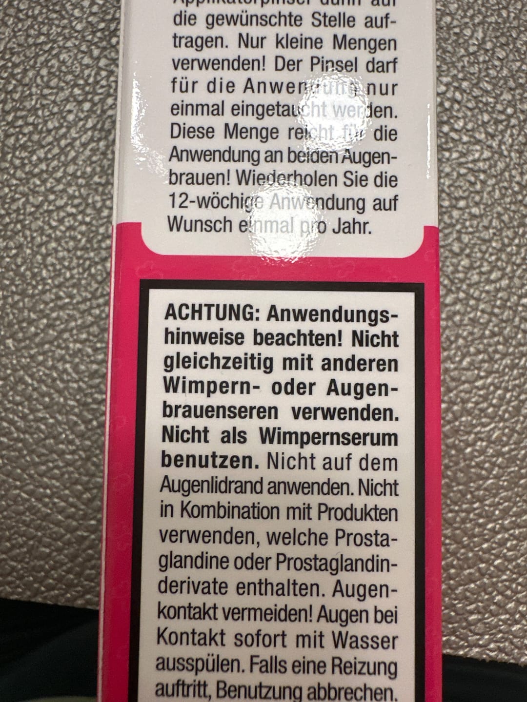 Customer photo review of LASHCOCA!NE PEPActive & BROWCOCA!NE