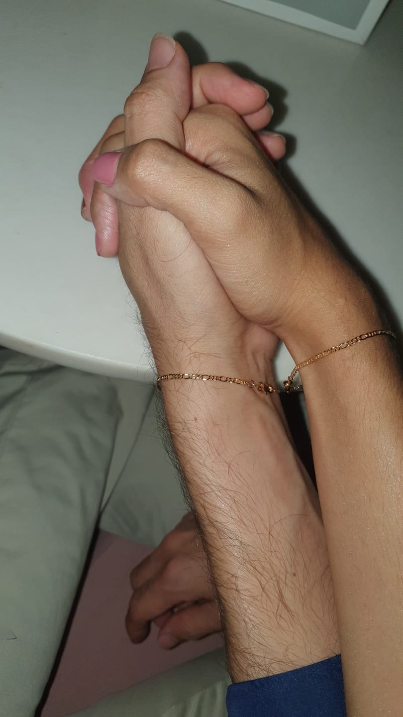 Customer photo review of Pulseras Figaro en Oro laminado 18k Para Pareja
