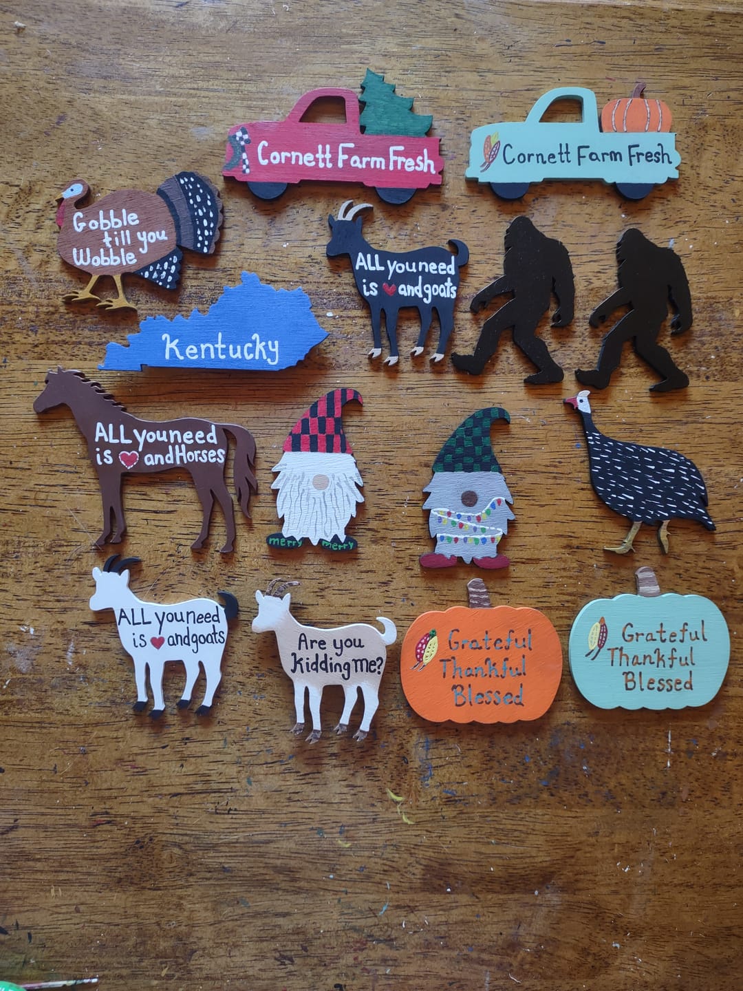 Customer photo review of Unfinished Wood Halloween Tree Car Truck Silhouette - Craft- up to 24" DIY