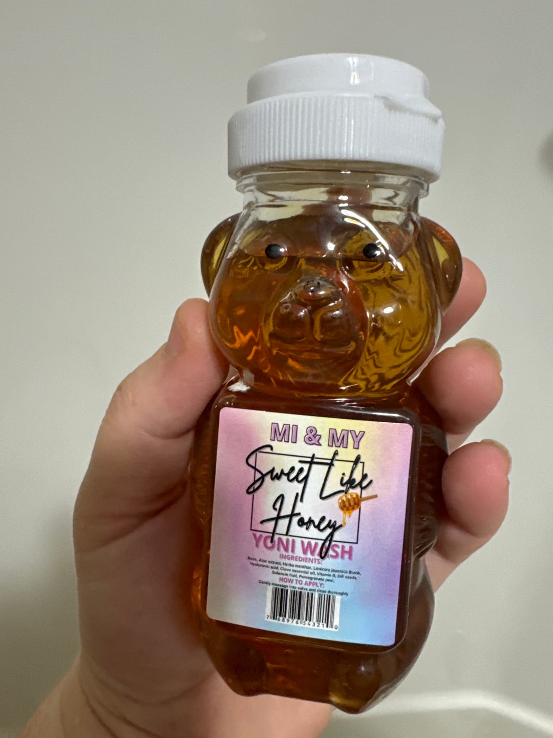Customer photo review of Sweet Like Honey Yoni Wash