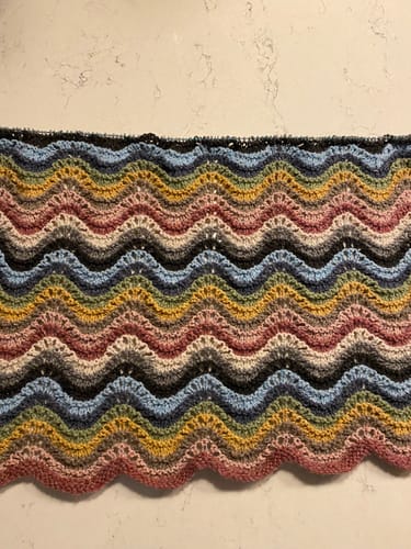 Customer photo review of 2024 Special Edition Blanket Knitting/Crochet Box!