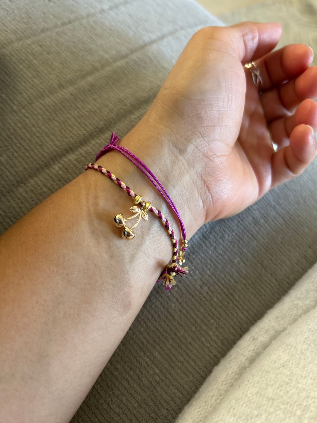 Customer photo review of Cherry Bracelets
