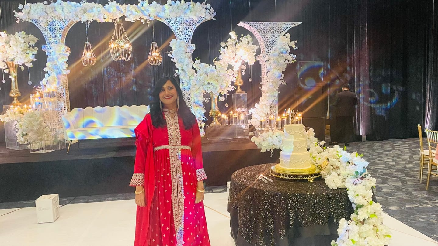 Customer photo review of Turquoise Blue Color Eid Ramadan Festival Wear Stylish Anarkali Gown