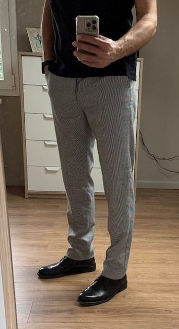 Customer photo review of Trousers - Dogtooth Check