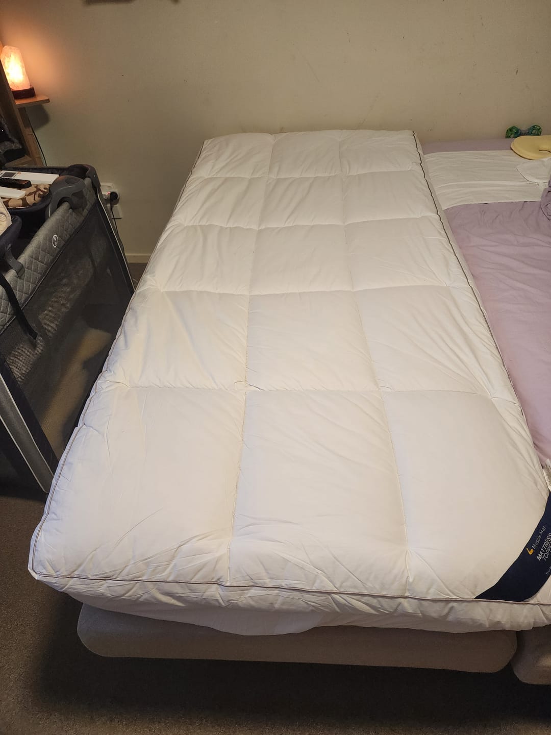 Customer photo review of Muscle Mat Luxury Mattress Topper