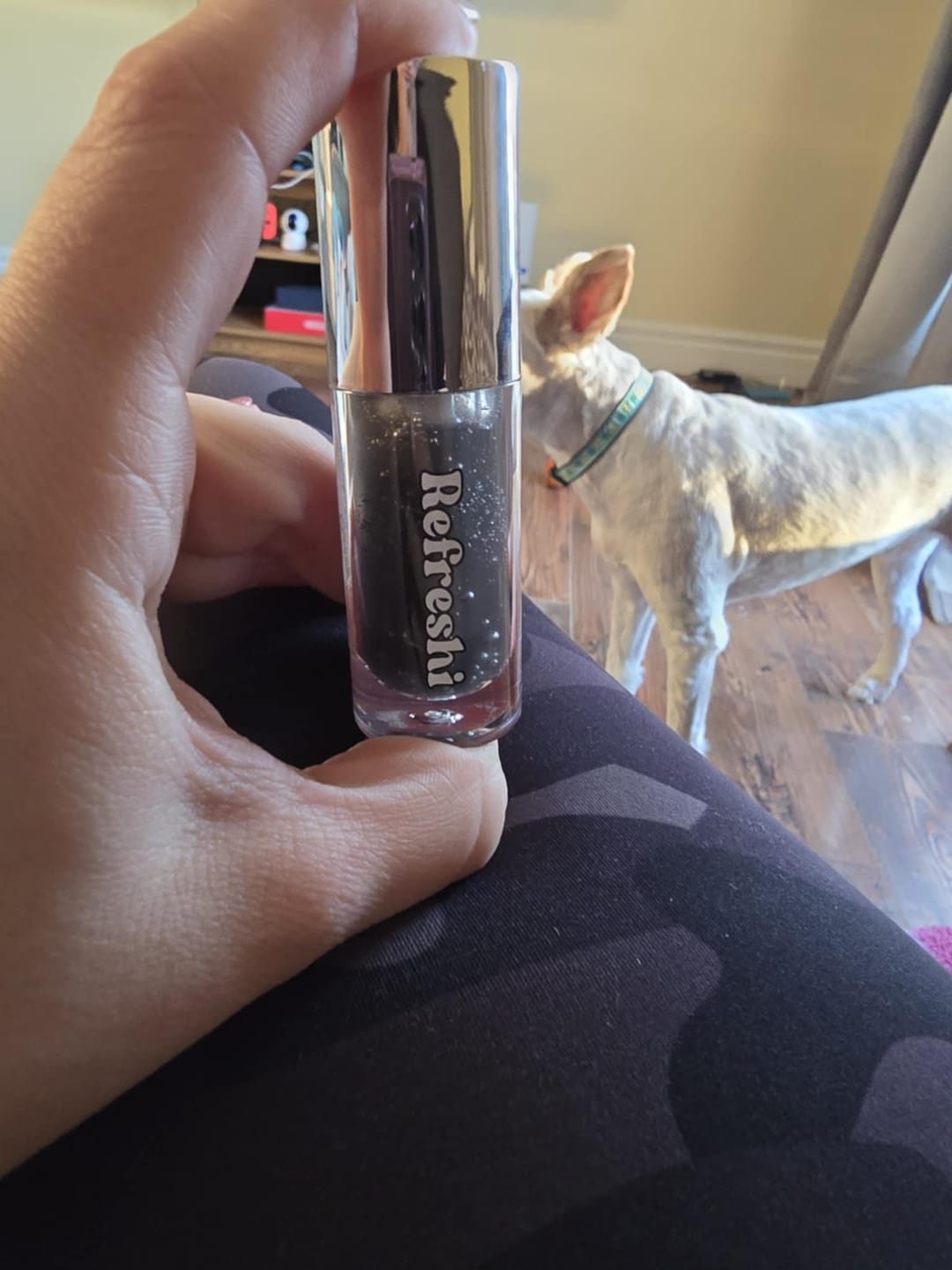 Customer photo review of Bold Color Changing Tinted Lip Oil