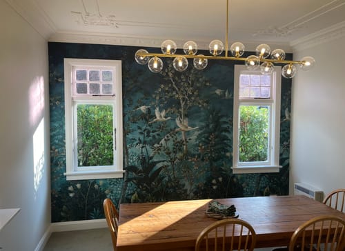Customer photo review of Midnight Canopy Blue Hybrid Wallpaper Mural (Arboretum Collection)