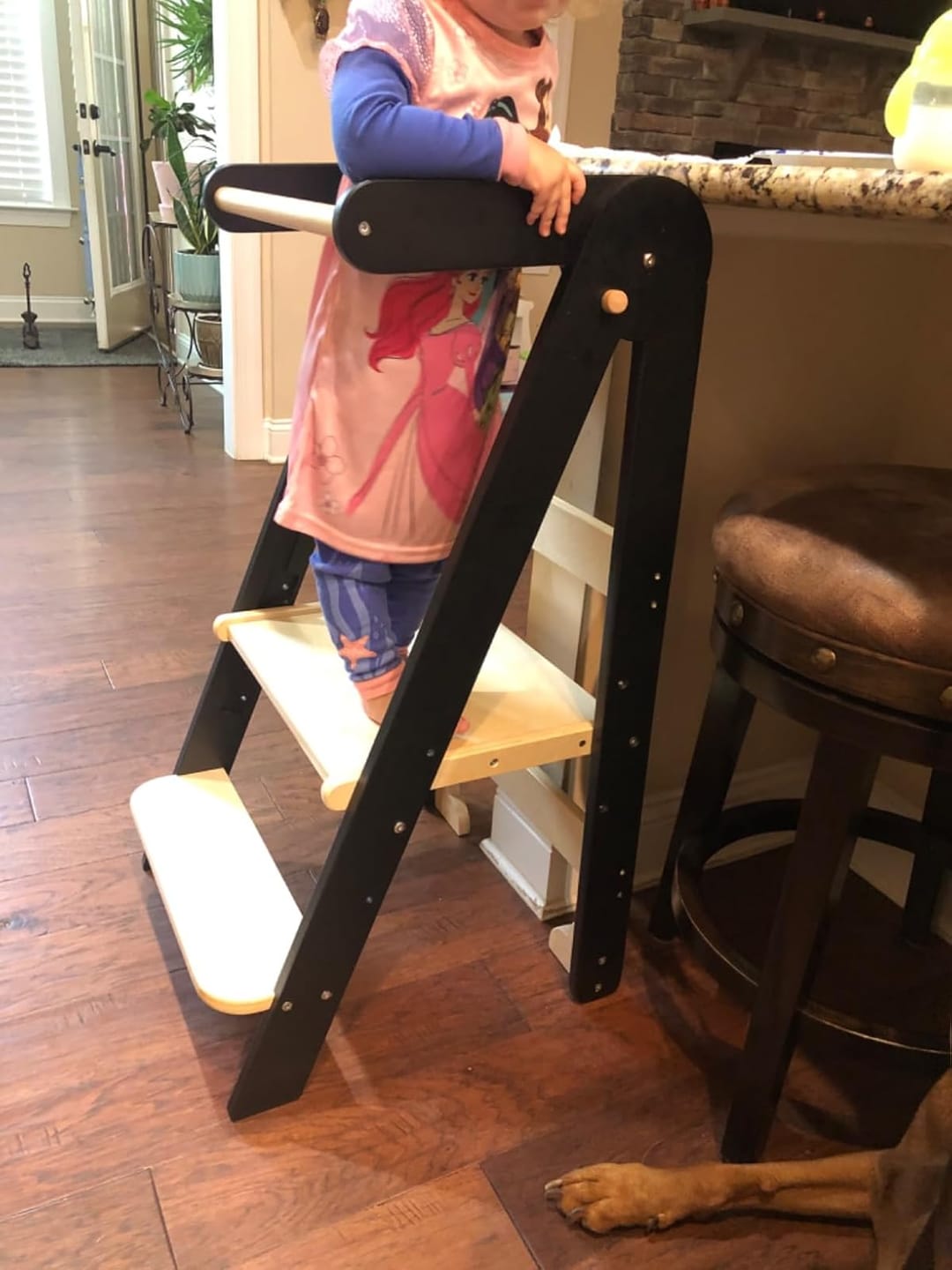 Customer photo review of HARPPA Nordi | Foldable Toddler Tower, Kitchen Stool Helper