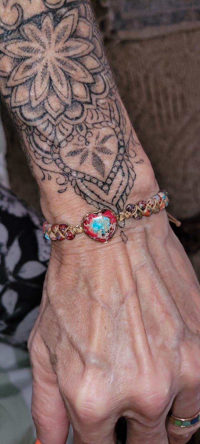 Customer photo review of Passionate Heart Jasper Bracelet