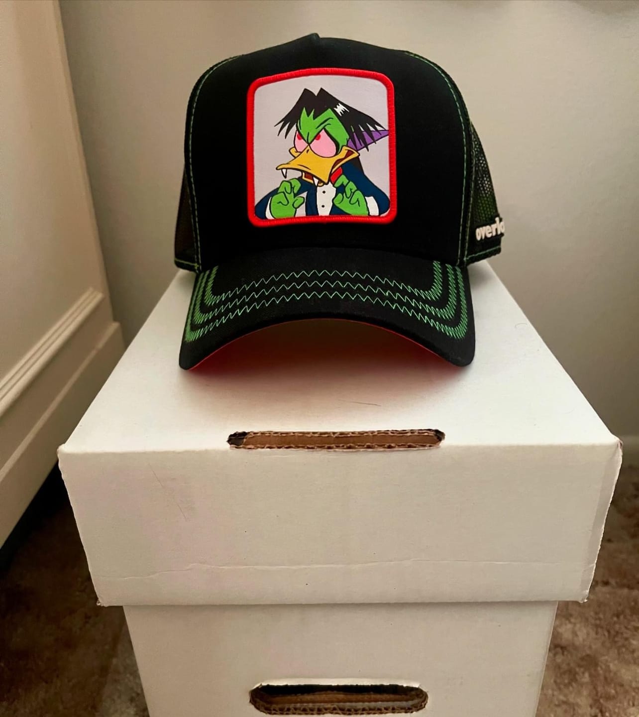 Customer photo review of OVERLORD X Count Duckula: Duckula Trucker Cap
