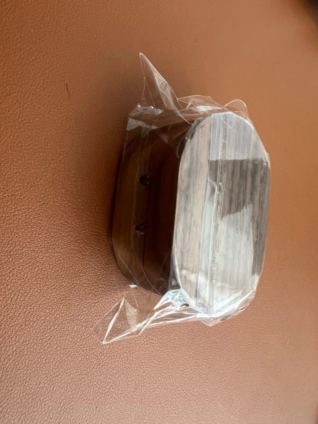 Customer photo review of Tangula High-end Wood Box Packaging Cufflinks Custom Name Initials Cufflink Personalize Letter Stainless Steel Buttons for Groom