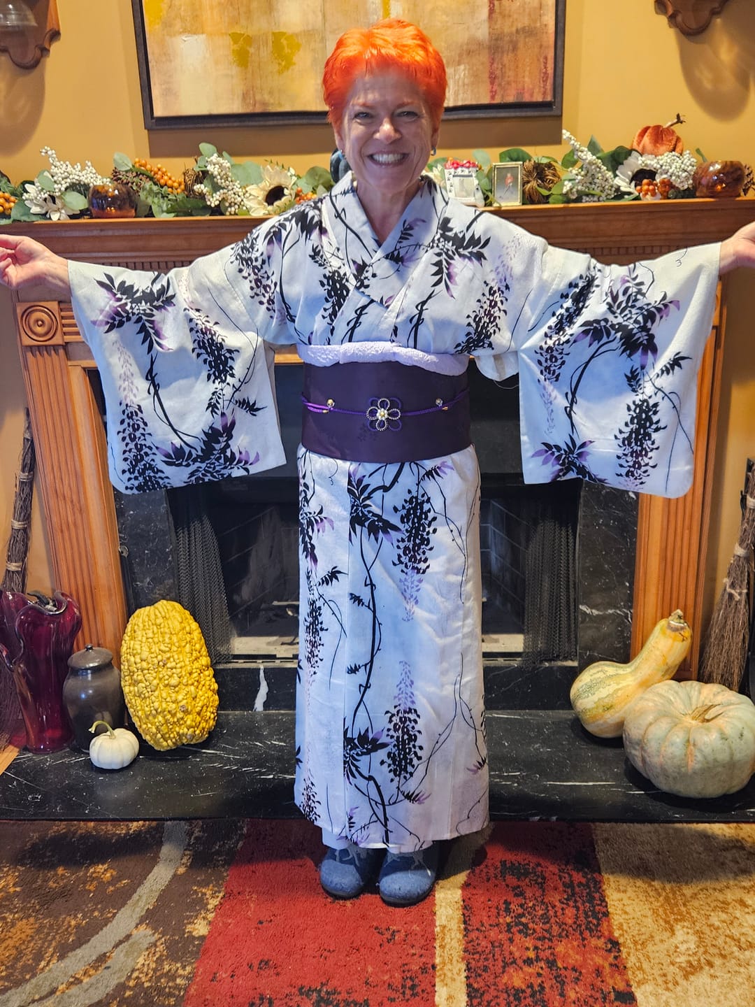Customer photo review of Kazari Himo - Purple Flower Knot