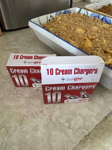 Customer photo review of QuickWhip Cream Chargers 10 Pack