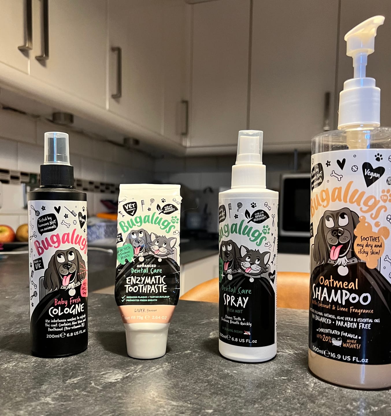 Customer photo review of Anti-Bacterial Dental Spray for Dogs, Cats & Pets
