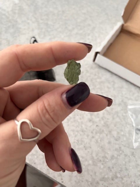 Customer photo review of Moldavite - Rough-Raw Pieces