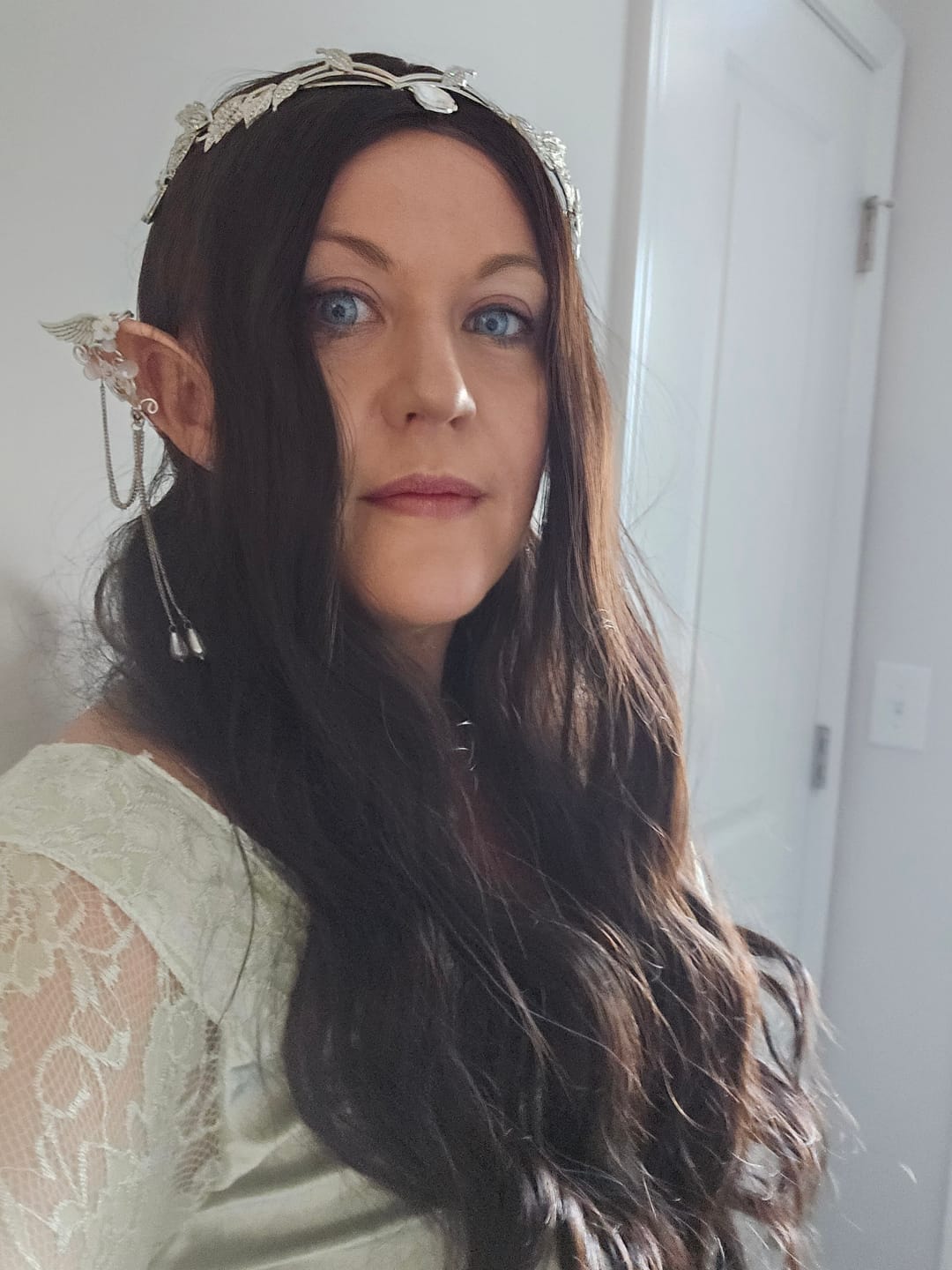 Customer photo review of New York Blue Prescription Coloured Contact Lenses