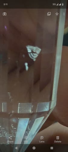 Customer photo review of Vogel Cut Crystal + Velvet Pouch