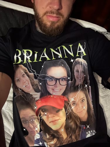 Customer photo review of CUSTOM VINTAGE TEE