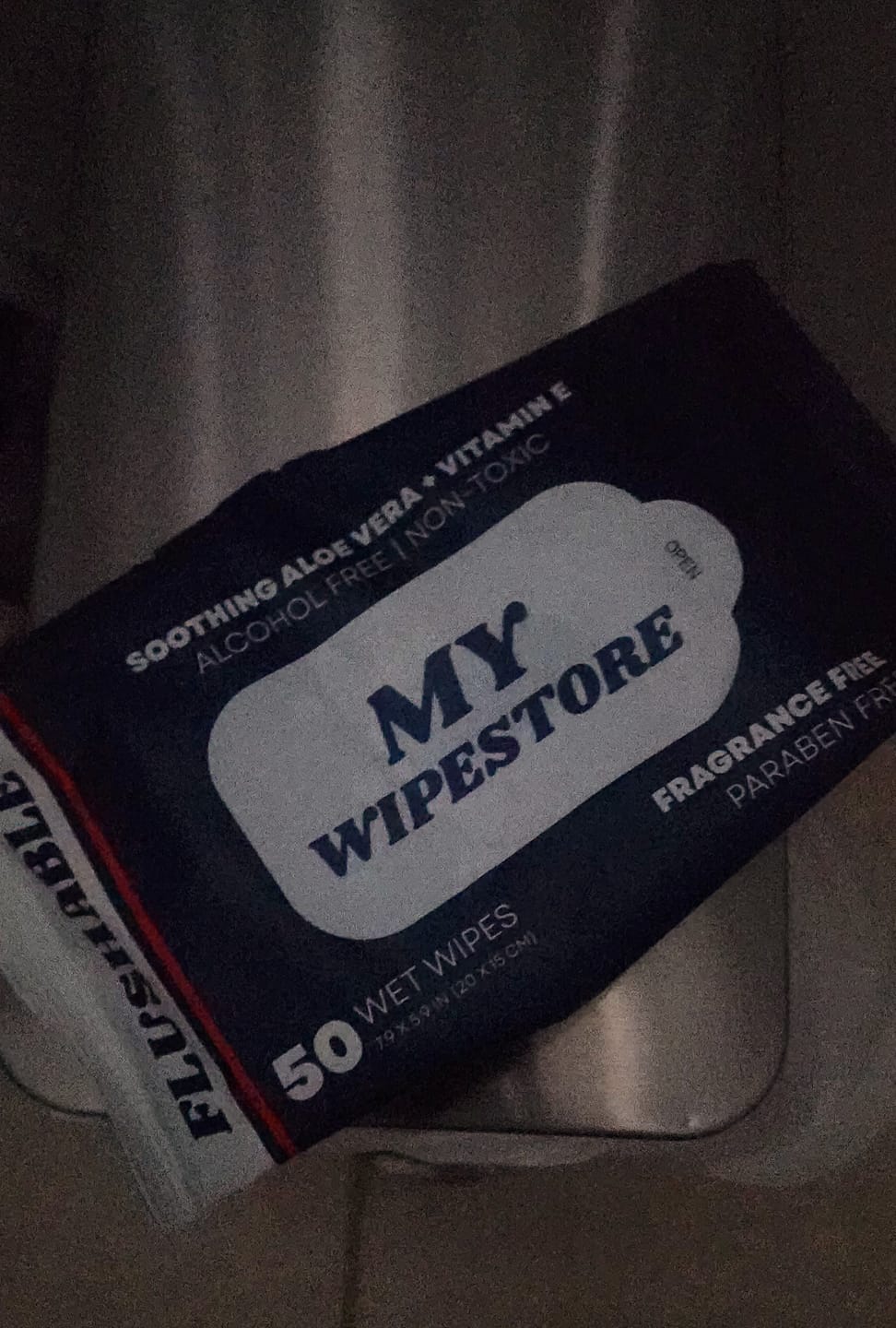 Customer photo review of My Wipes Premium Flushable Wipes
