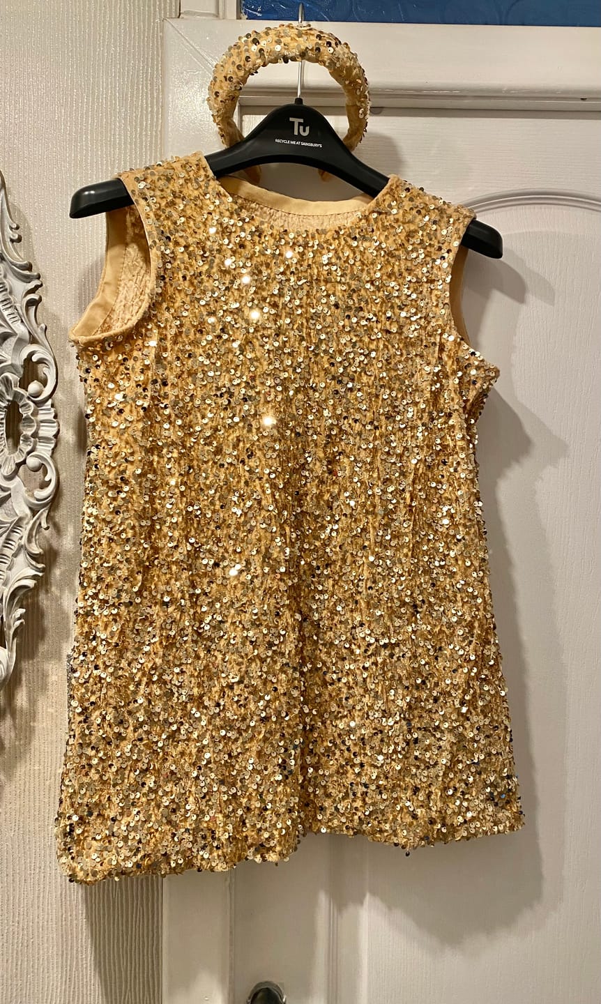 Customer photo review of Heavy Sequin Velvet Fabric