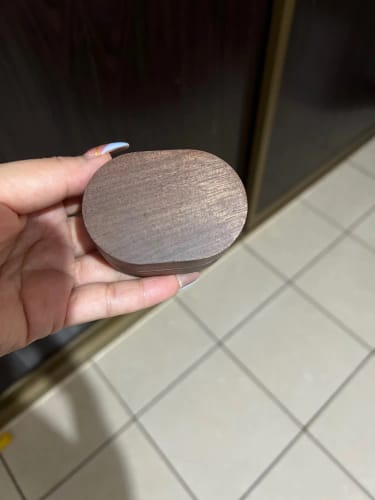 Customer photo review of Tangula High-end Wood Box Packaging Cufflinks Custom Name Initials Cufflink Personalize Letter Stainless Steel Buttons for Groom