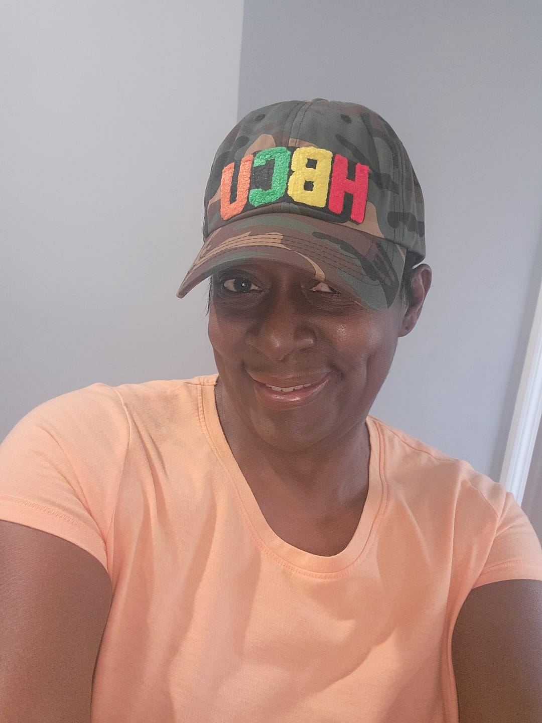 Customer photo review of HBCU Camouflage Classic Dad Hat