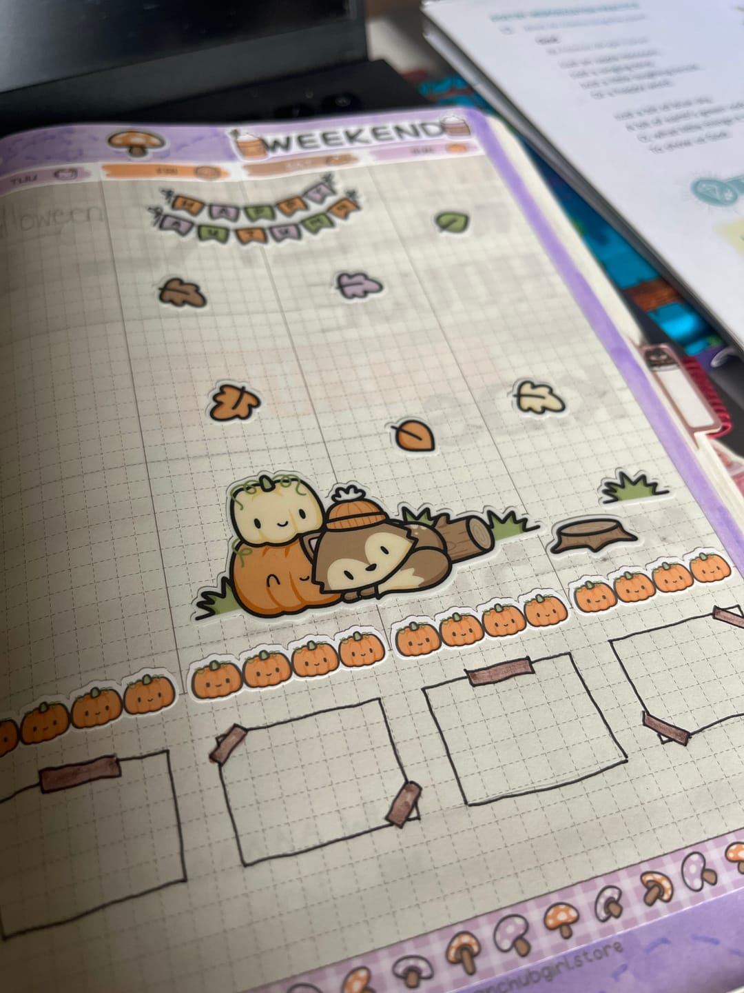 Customer photo review of Happy Autumn Sticker Sheet