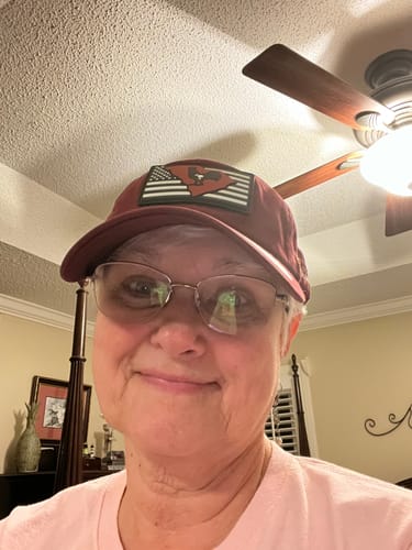 Customer photo review of Yupoong Garnet Hometown Rooster Carolina Relaxed Fit Cotton Hat
