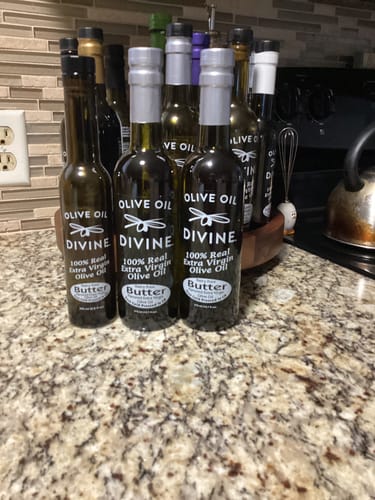 Customer photo review of Butter Flavored First Cold Pressed Extra Virgin Olive Oil