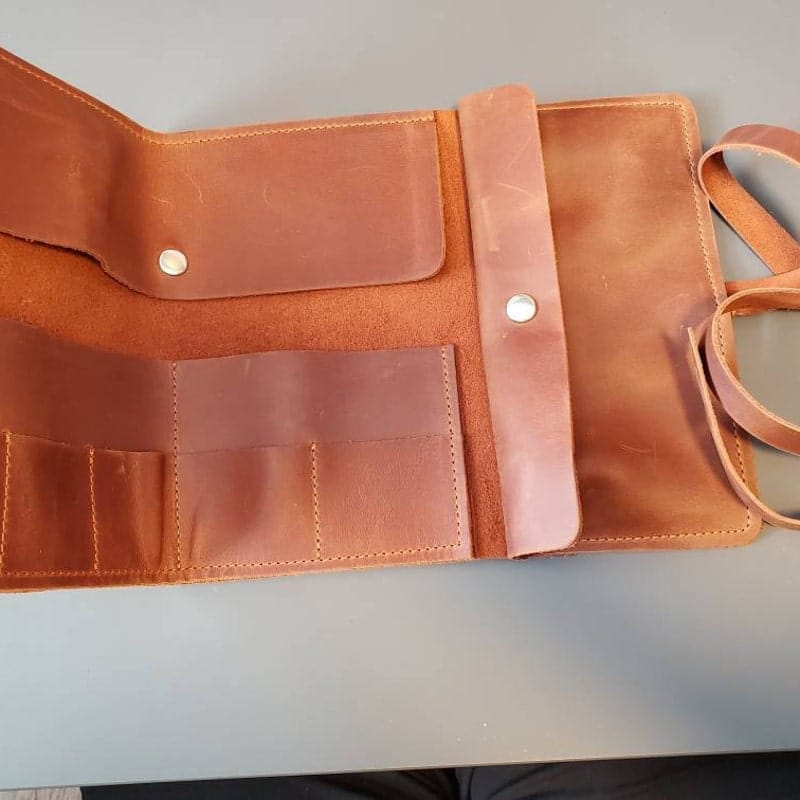Customer photo review of Leather Pencil Case