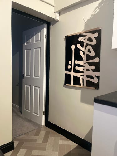 Customer photo review of Stussy Abstract Art Poster