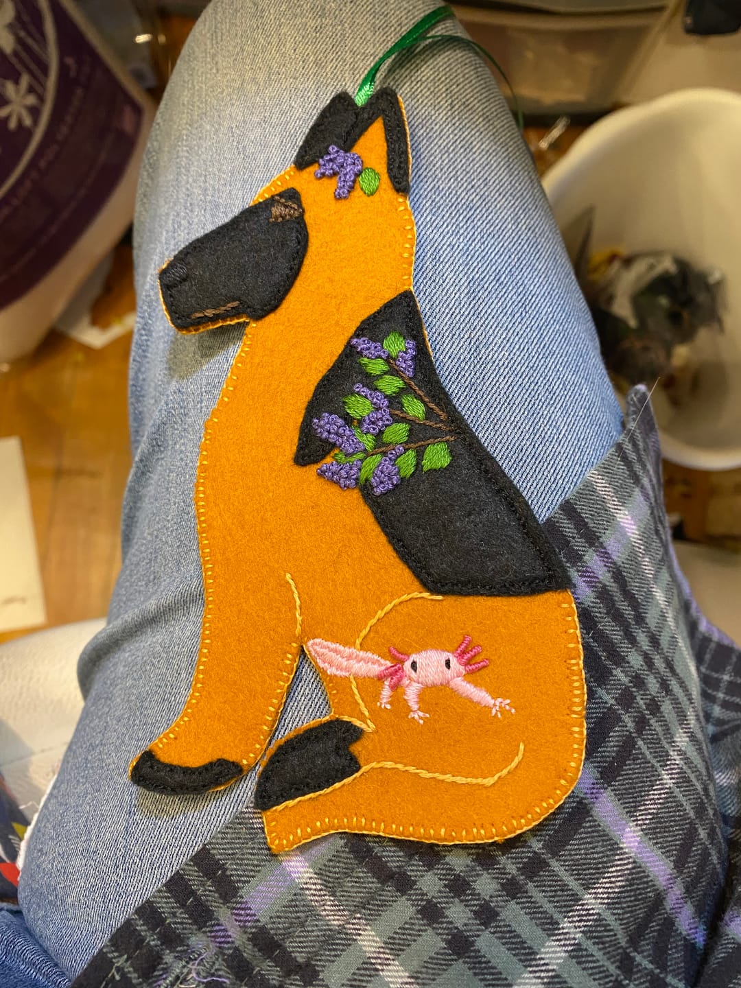 Customer photo review of 100% Wool Craft Felt - 1/2 Yard Precuts